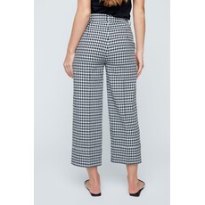 RENUAR RENUAR 26E PANT CROP CARRES VICHY NOIR/BLANC