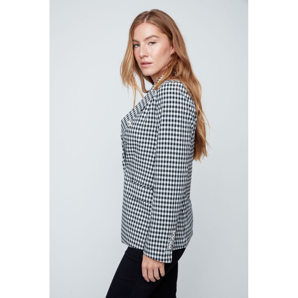 RENUAR RENUAR 26E JACKET CARRES VICHY NOIR/BLANC