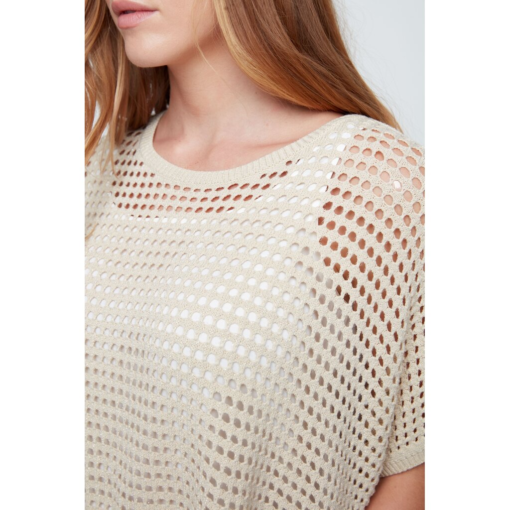 RENUAR RENUAR 26E TOP CARRE MAILLE AJOUREE GOLD