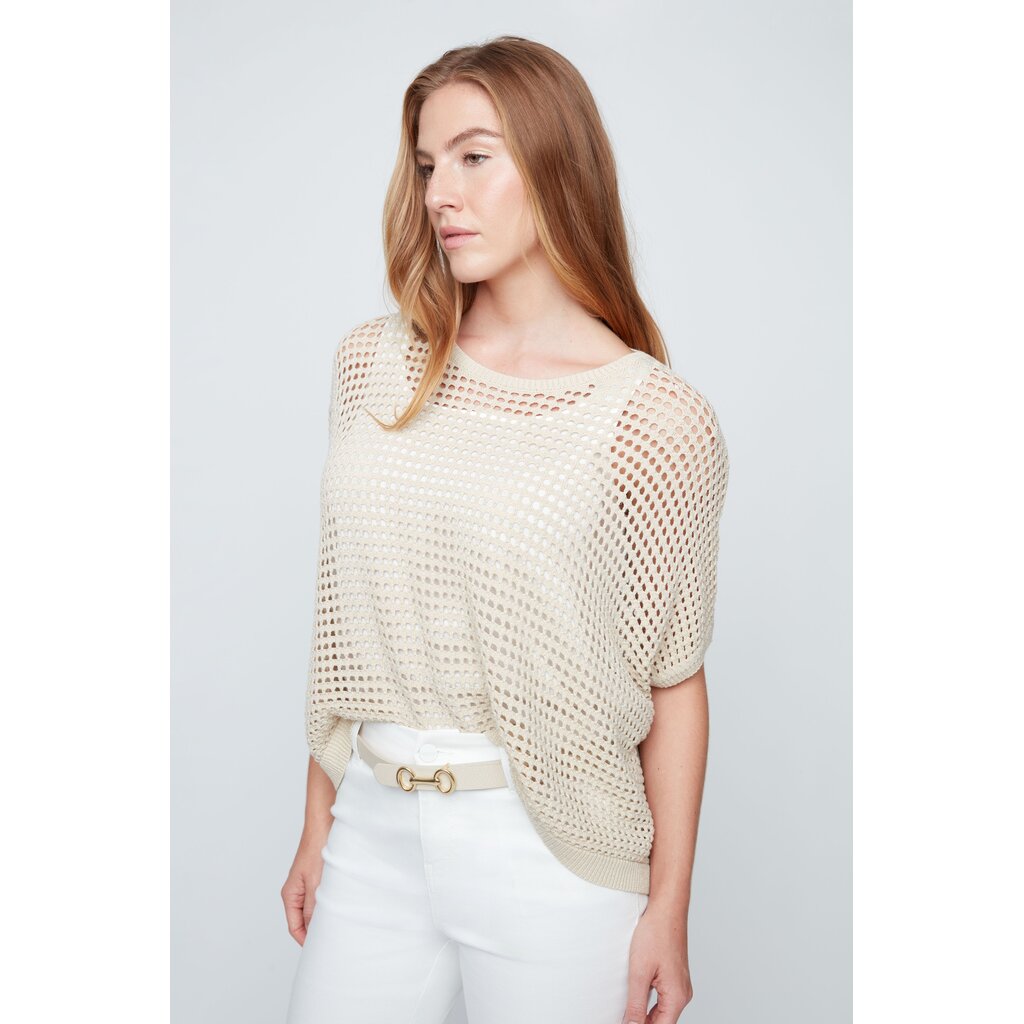 RENUAR RENUAR 26E TOP CARRE MAILLE AJOUREE GOLD