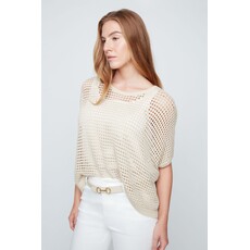 RENUAR RENUAR 26E TOP CARRE MAILLE AJOUREE GOLD