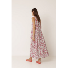 INDI AND COLD INDI AND COLD 26E ROBE S MANCHE FLEURS FRAMBOISE