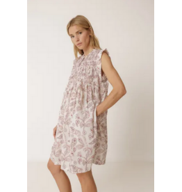 INDI AND COLD INDI AND COLD 26E ROBE COURTE PAISLEY LITCHI/BEIGE