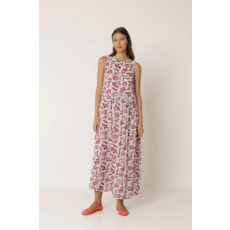 INDI AND COLD INDI AND COLD 26E ROBE S MANCHE FLEURS FRAMBOISE
