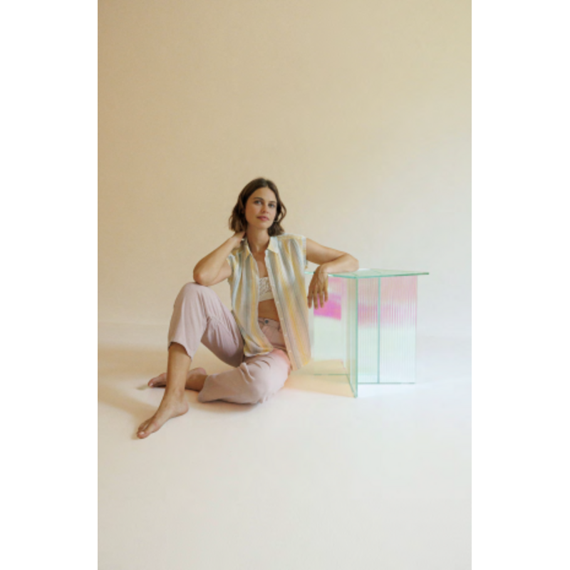 INDI AND COLD INDI AND COLD 26E BLOUSE S MANCHE LIGNES MUTLI