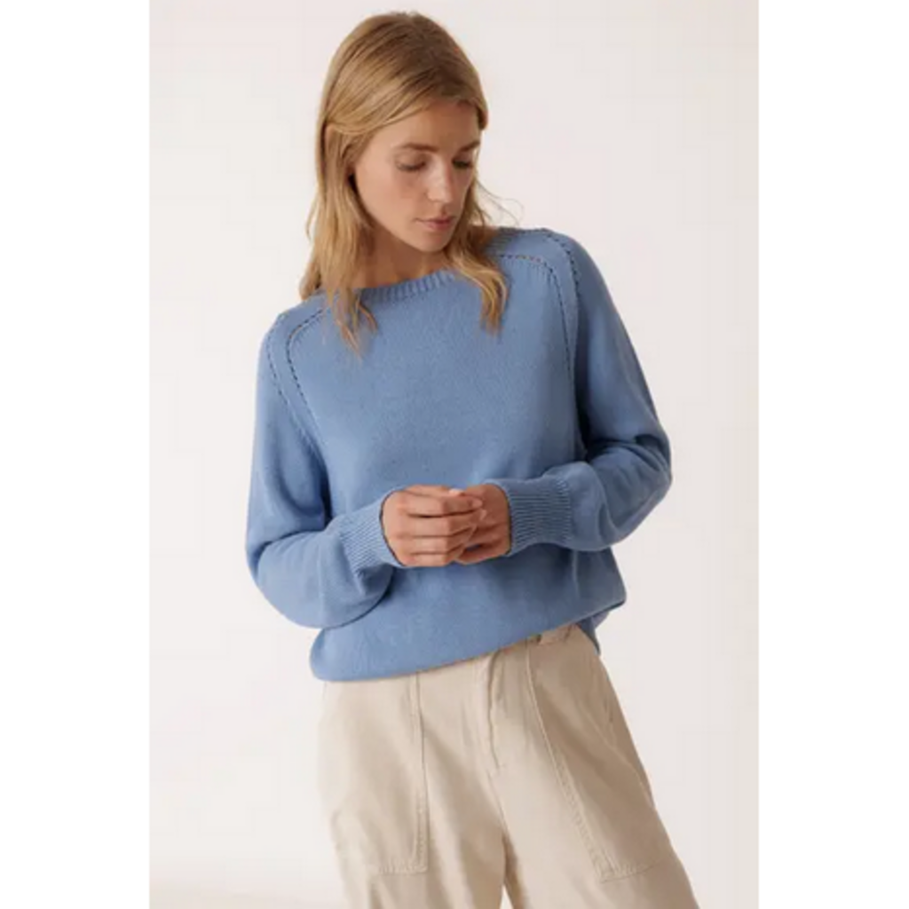 INDI AND COLD INDI AND COLD 26E TOP TRICOT LEGER BLEU