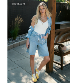 YOGA JEANS YOGA JEANS 2900 DRAWSTRING SHORT 10'' HIGH RISE DOLLY