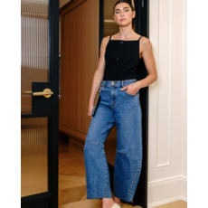 YOGA JEANS YOGA JEANS 2806 MALIA CLASSIC RISE 27'' HORSESHOE RAW HEM