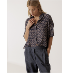 INDI AND COLD INDI AND COLD 26E BLOUSE MOTIF FLORAL NAVY