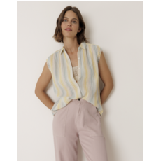 INDI AND COLD INDI AND COLD 26E BLOUSE S MANCHE LIGNES MUTLI