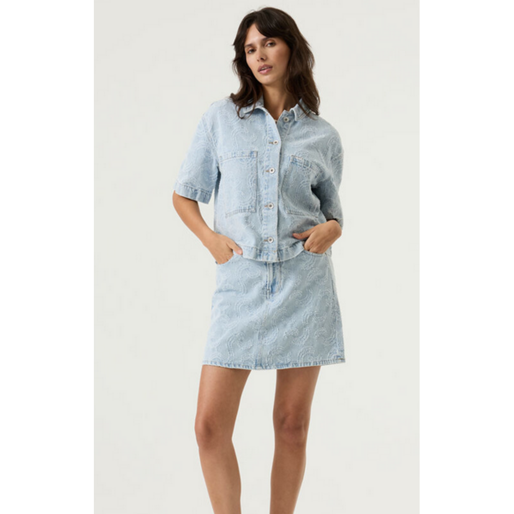 GARCIA GARCIA 26E JACKET JEANS M COURTE TEXTURE LIGHT USED