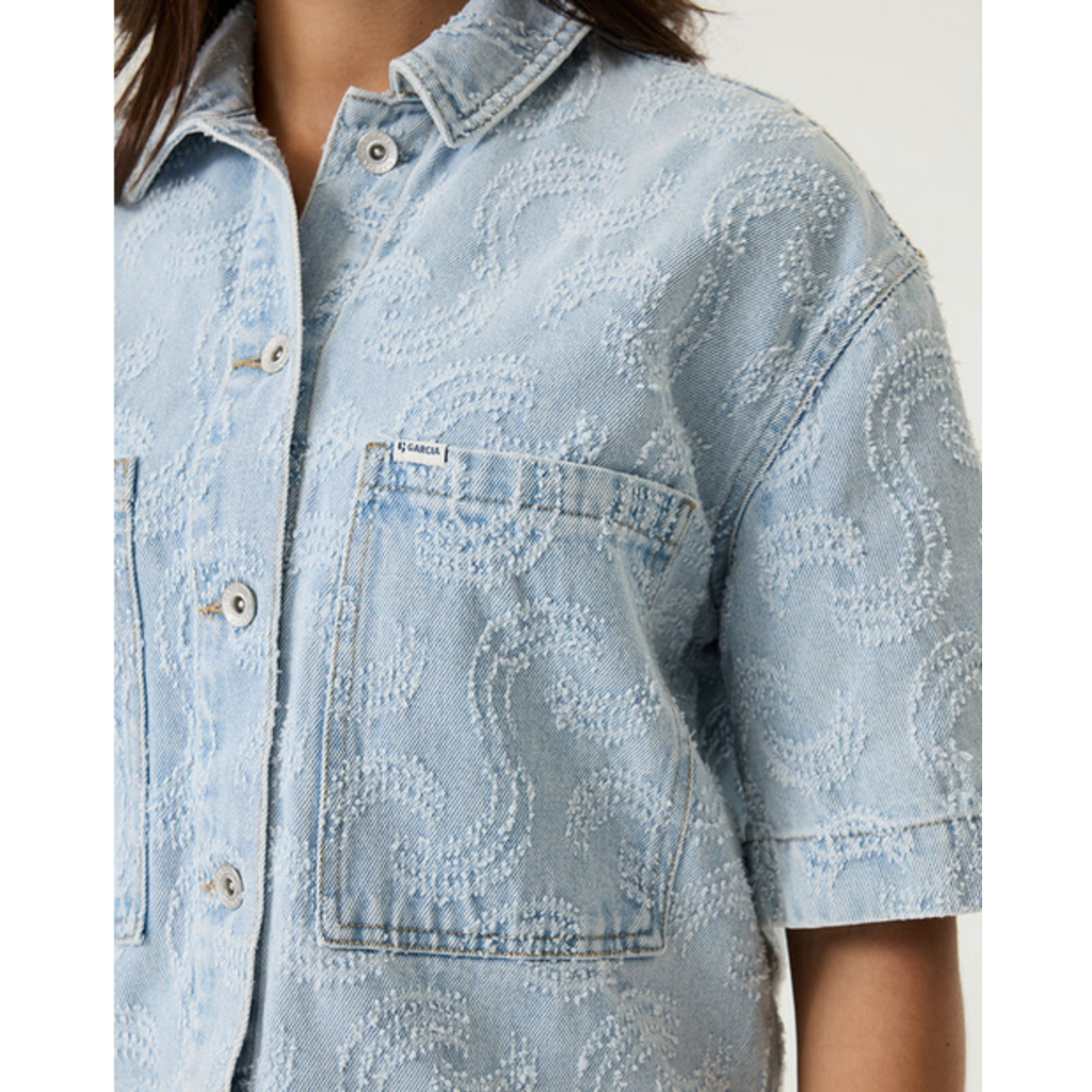 GARCIA GARCIA 26E JACKET JEANS M COURTE TEXTURE LIGHT USED