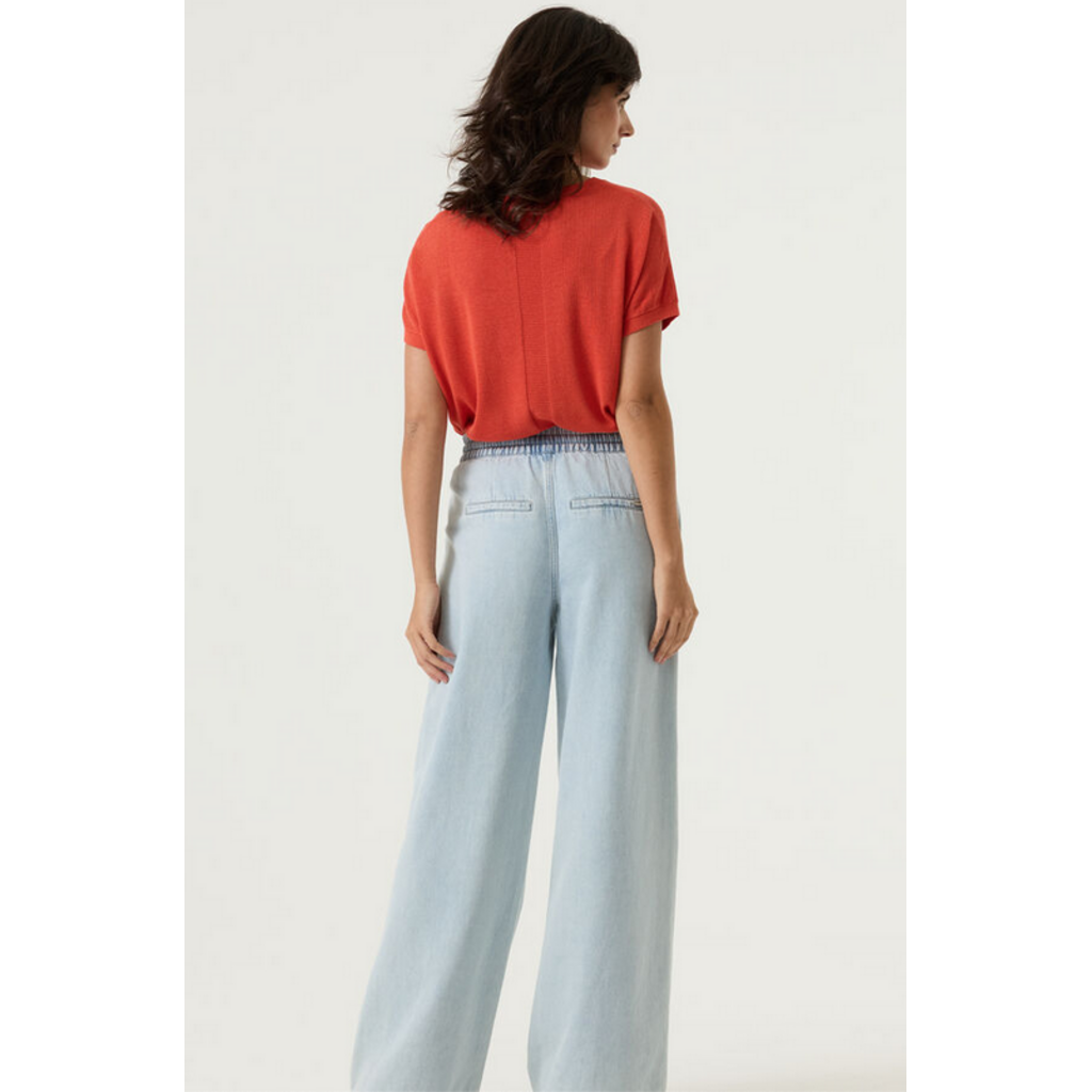 GARCIA GARCIA 26E PULL M COURTE TRICOT MINCE PAPRIKA