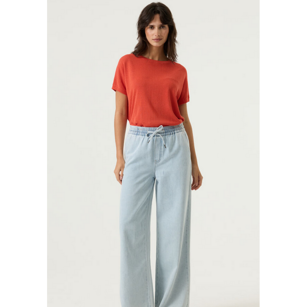 GARCIA GARCIA 26E PULL M COURTE TRICOT MINCE PAPRIKA