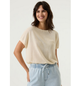 GARCIA GARCIA 26E PULL M COURTE TRICOT MINCE WHITECAP