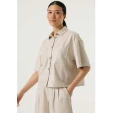 GARCIA GARCIA 26E CHEMISIER M COURTE ASPECT LUISANT ECRU