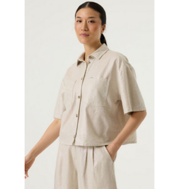 GARCIA GARCIA 26E CHEMISIER M COURTE ASPECT LUISANT ECRU