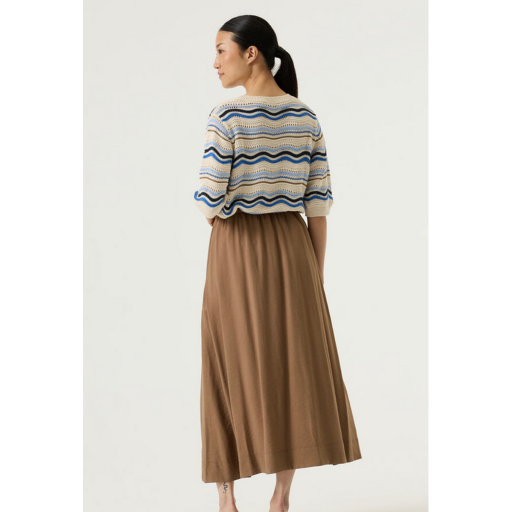 GARCIA GARCIA 26E JUPE TAILLE ELASTIQUE POCHES SOFT TAUPE