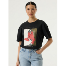 GARCIA GARCIA 26E TSHIRT FIORE NOIR