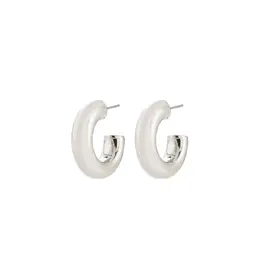 PILGRIM PILGRIM 142536023 PHASE SMALL HOOPS SILVER PLATED