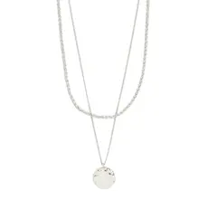 PILGRIM PILGRIM 632536001 DECLAN NECKLACE 2 IN 1 SET SILVER PLATED