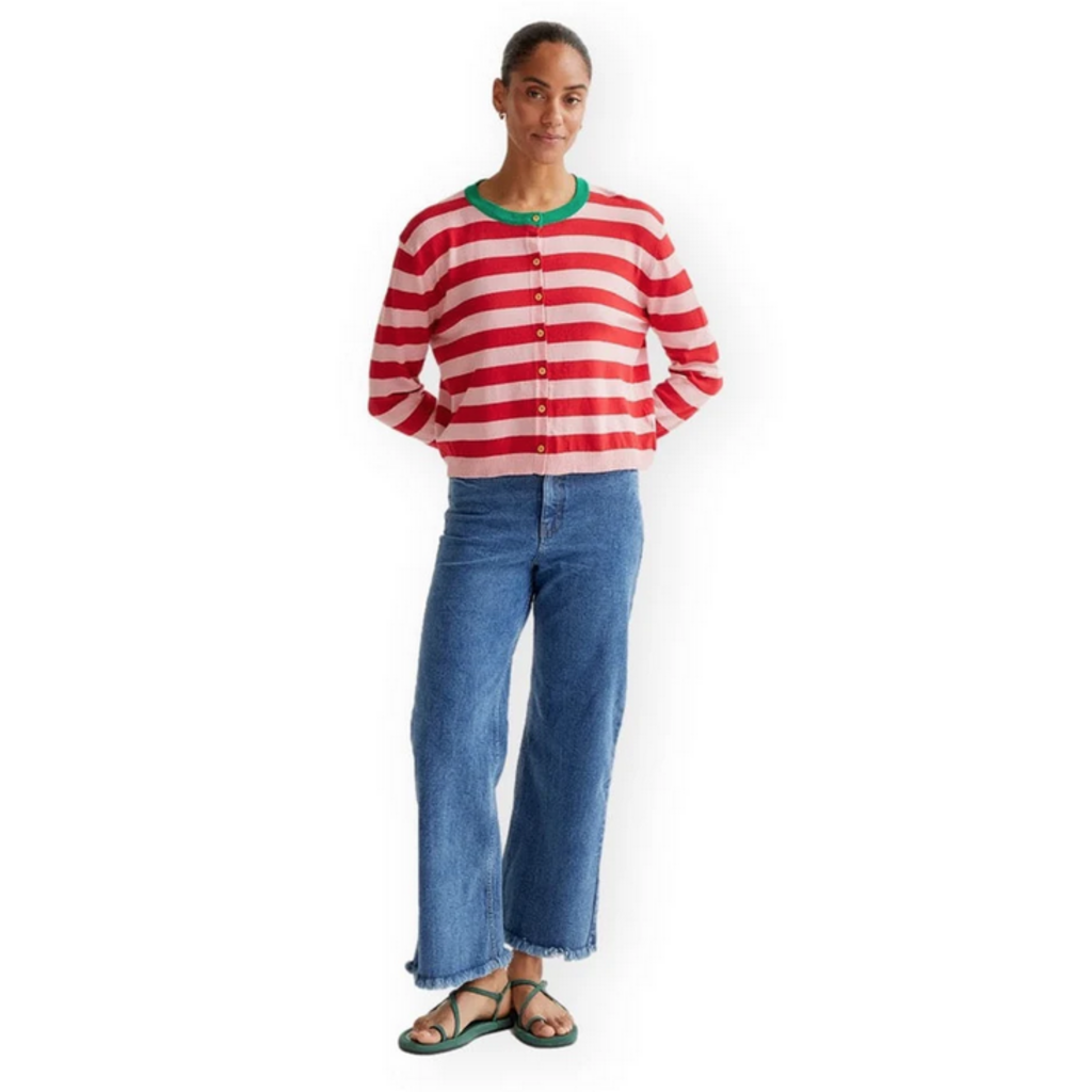 COMPANIA FANTASTICA COMPANIA FANTASTICA 26E 61C/10416 CARDIGAN PINK STRIPES