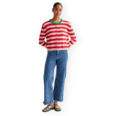 COMPANIA FANTASTICA COMPANIA FANTASTICA 26E 61C/10416 CARDIGAN PINK STRIPES