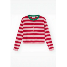 COMPANIA FANTASTICA COMPANIA FANTASTICA 26E 61C/10416 CARDIGAN PINK STRIPES