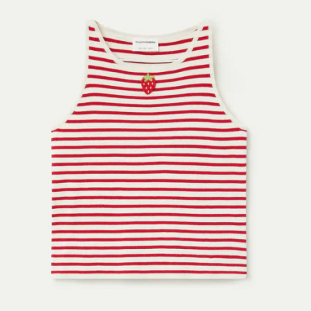 COMPANIA FANTASTICA COMPANIA FANTASTICA 26E 61C/10307 CAMI RED STRIPES