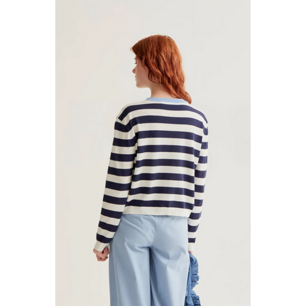 COMPANIA FANTASTICA COMPANIA 26E 61C/10415 CARDIGAN BLUE STRIPES
