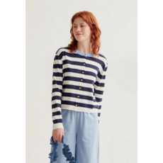 COMPANIA FANTASTICA COMPANIA 26E 61C/10415 CARDIGAN BLUE STRIPES