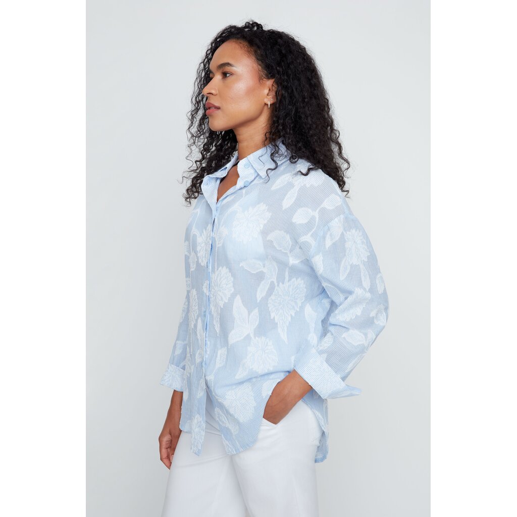 RENUAR RENUAR 26E R5256875 BLOUSE BLUE COMBO