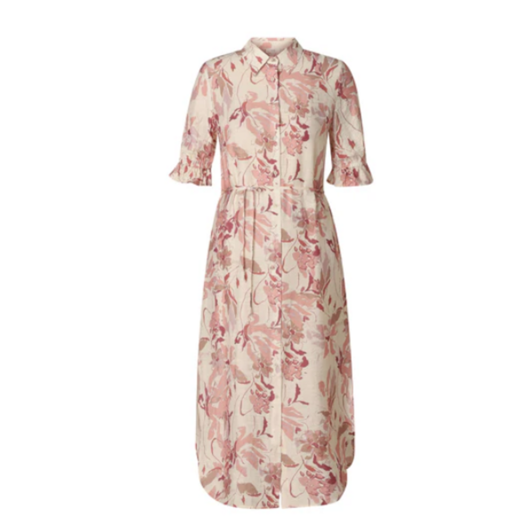 YEST YEST 26E ROBE MAXI KRISTA NATURAL/MULTI