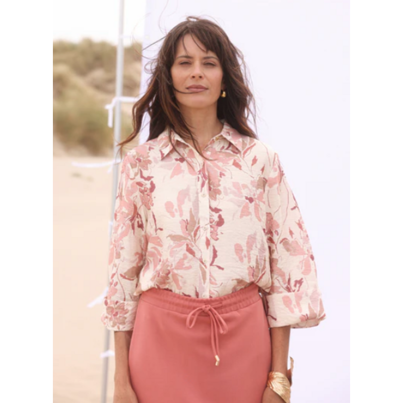 YEST YEST 26E BLOUSE KARLAINE NATURAL/MULTI