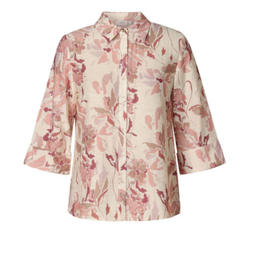 YEST YEST 26E BLOUSE KARLAINE NATURAL/MULTI