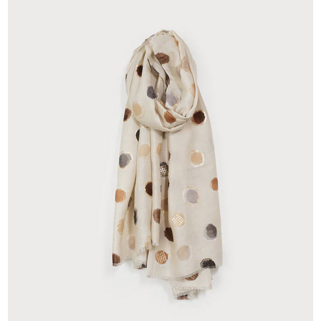 CARACOL CARACOL FOULARD LEGER IMPRIME POIS COLORE 6221/BGE