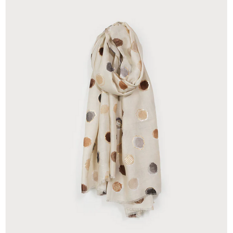 CARACOL CARACOL FOULARD LEGER IMPRIME POIS COLORE 6221/BGE