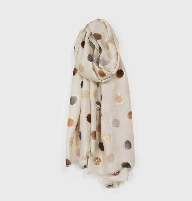CARACOL CARACOL FOULARD LEGER IMPRIME POIS COLORE 6221/BGE