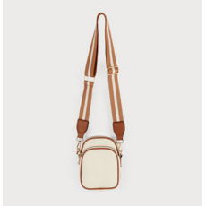 CARACOL CARACOL SAC BANDOULIERE GANSE RAYURE 2 TONS 7190/BGE/MIX