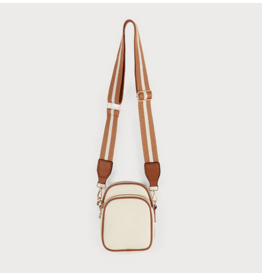 CARACOL CARACOL SAC BANDOULIERE GANSE RAYURE 2 TONS 7190/BGE/MIX