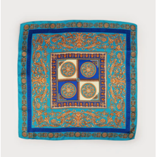 CARACOL CARACOL FOULARD SATINE CARRE MOTIF PAISLEY 6238/TRQ