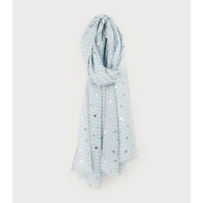 CARACOL CARACOL FOULARD LEGER IMPRIME MINI COEUR 6229/BLU