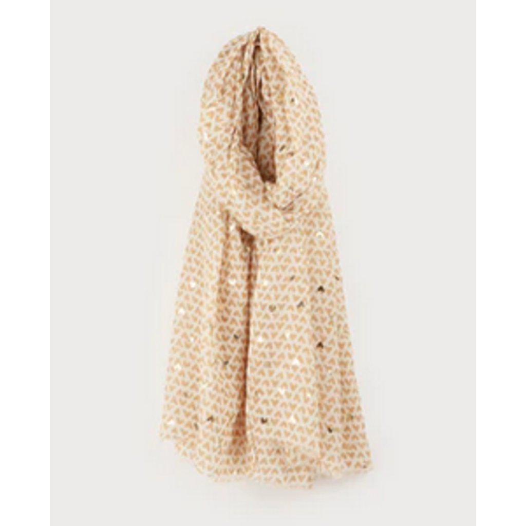 CARACOL CARACOL FOULARD LEGER IMPRIME MINI COEUR 6229/BGE