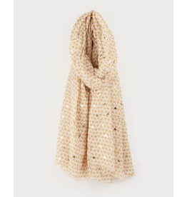 CARACOL CARACOL FOULARD LEGER IMPRIME MINI COEUR 6229/BGE