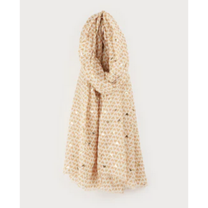 CARACOL CARACOL FOULARD LEGER IMPRIME MINI COEUR 6229/BGE