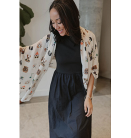 CARACOL CARACOL FOULARD LEGER IMPRIME CHIENS LUDIQUE 6227/BGE