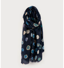 CARACOL CARACOL FOULARD LEGER IMPRIME POIS COLORE 6221/NAV