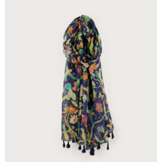 CARACOL CARACOL FOULARD LEGER IMPRIME POIS COLORE 6226/NAV