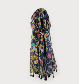 CARACOL CARACOL FOULARD LEGER IMPRIME POIS COLORE 6226/NAV