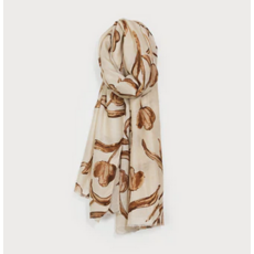 CARACOL CARACOL FOULARD LEGER IMPRIME FLEURS LUREX 6218/BGE